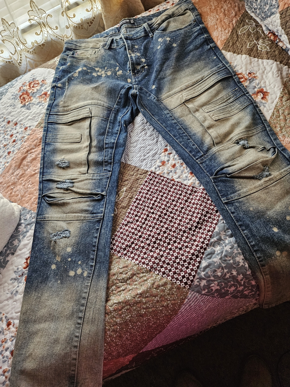 Southpole Light Blue Denim Jeans with Contrast Stitching